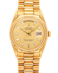 Rolex - Rolex Yellow Gold Day-Date Ref. 18238 with Baguette Diamond Dials - The Keystone Watches
