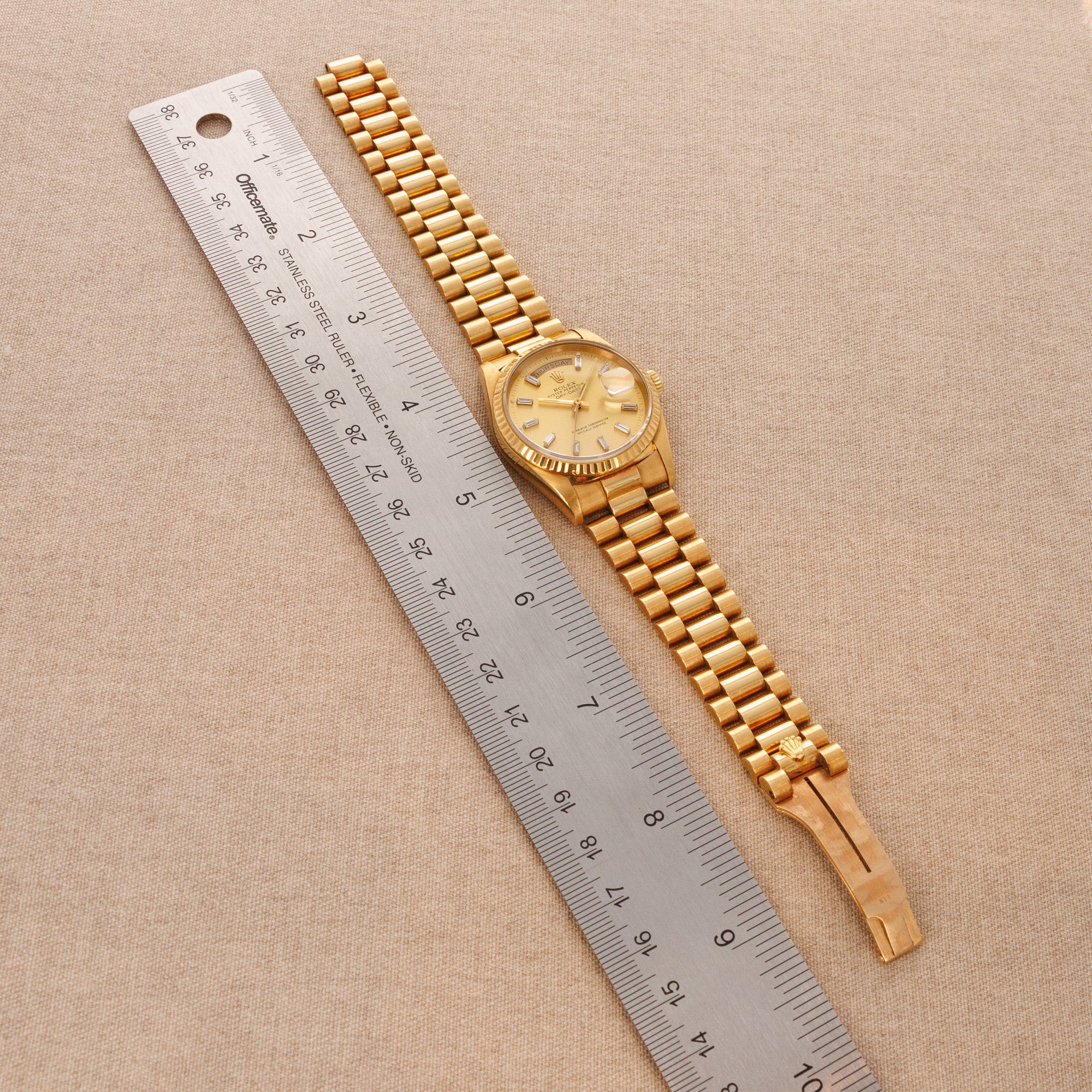 Rolex - Rolex Yellow Gold Day-Date Ref. 18238 with Baguette Diamond Dials - The Keystone Watches