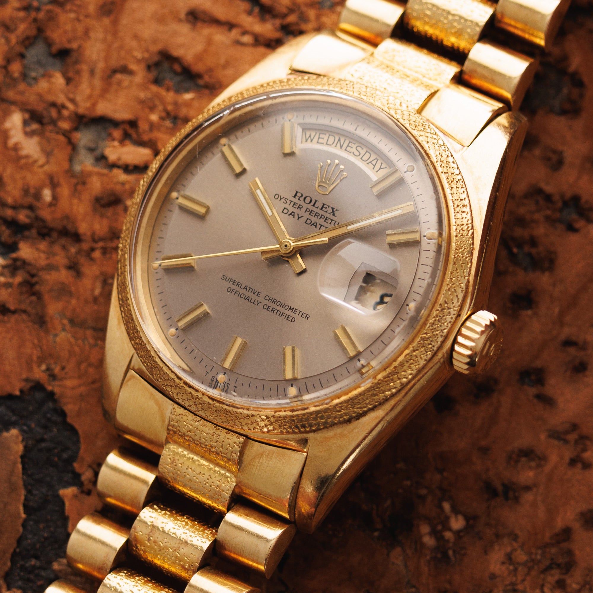 Rolex Yellow Gold Day-Date with Morelli Finish Ref. 1811
