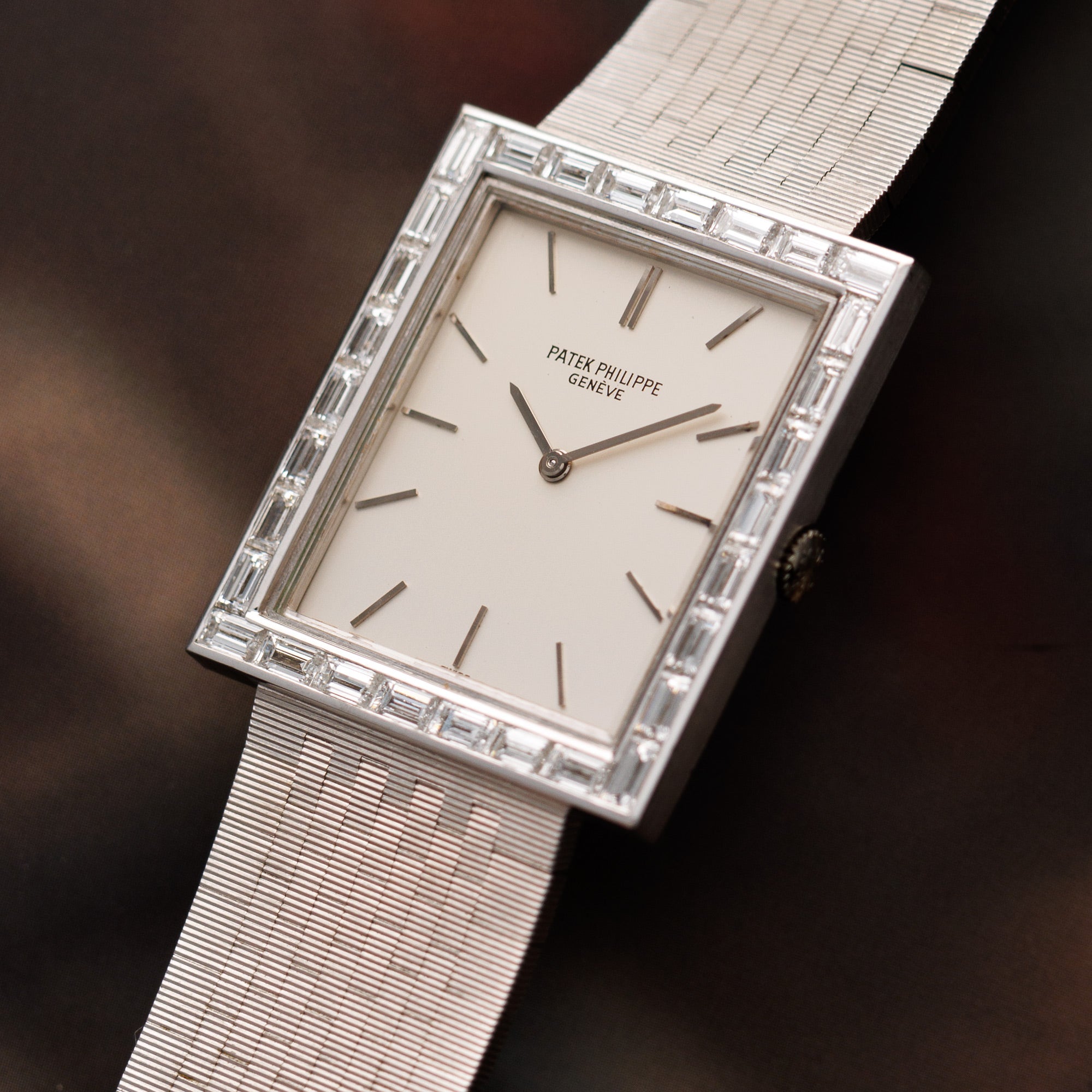 Patek Philippe - Patek Philippe White Gold Baguette Diamond Watch Ref. 3540 - The Keystone Watches
