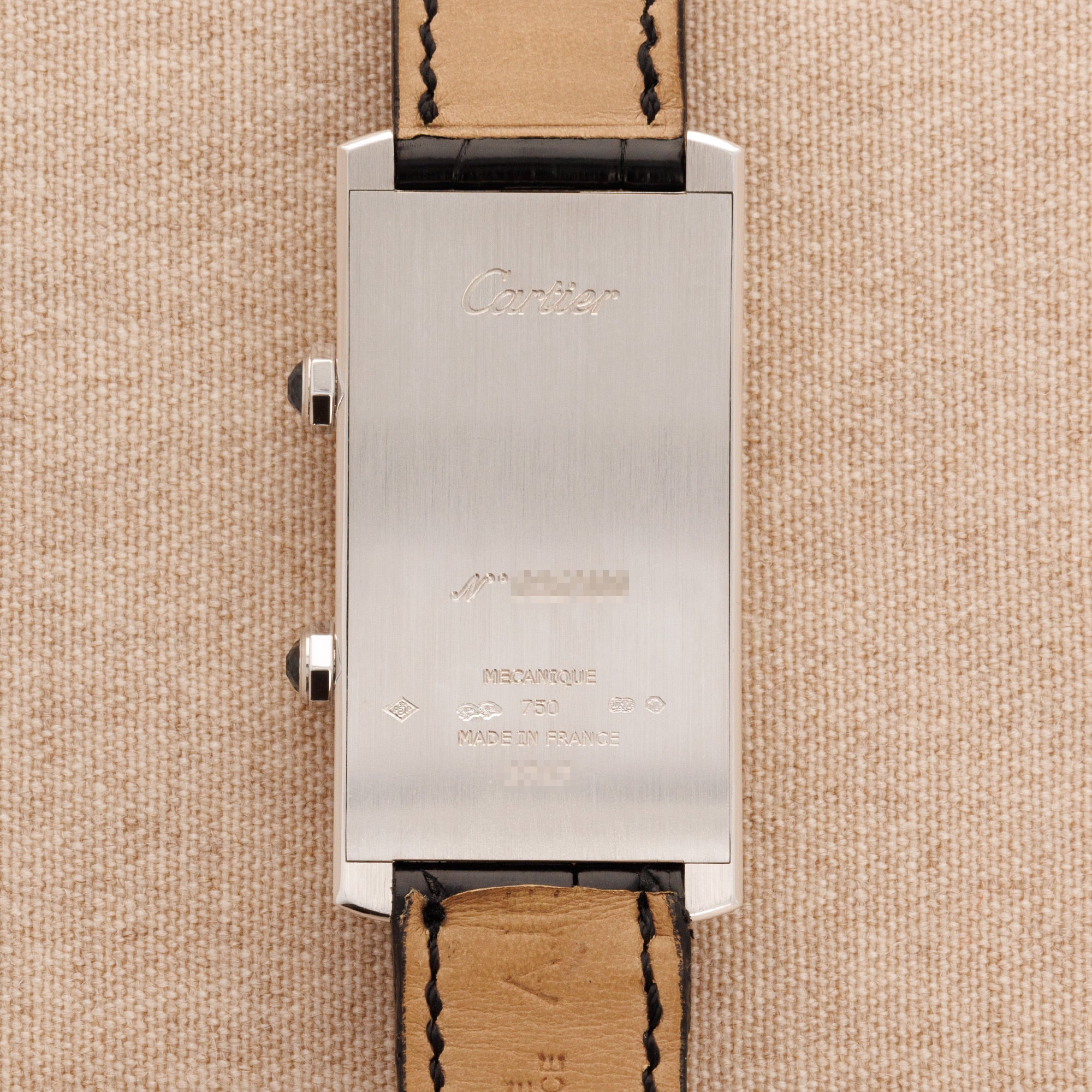 Cartier - Cartier White Gold Cintree Dual Time Watch Ref. 2767 with Chinese Characters - The Keystone Watches
