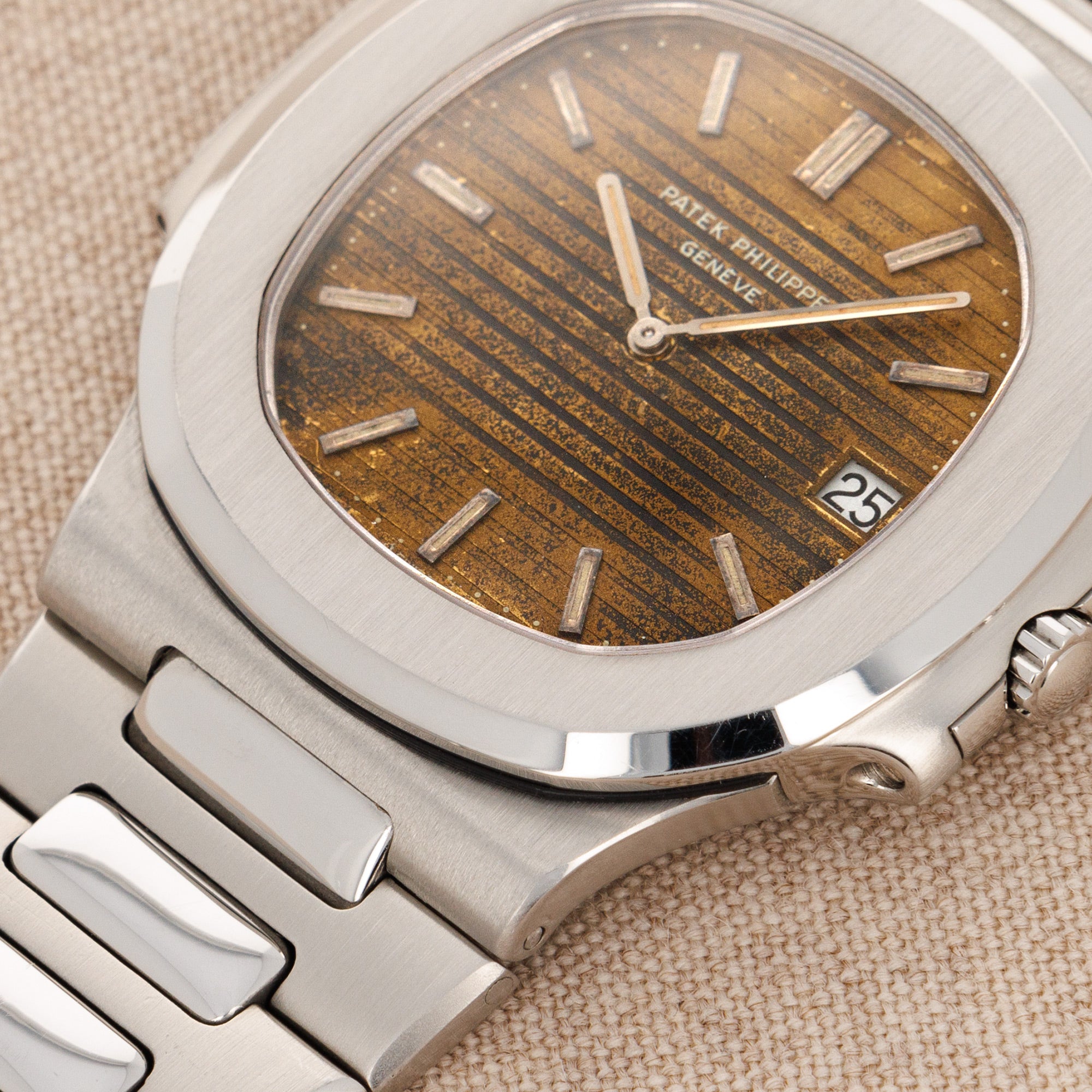 Patek Philippe Steel Nautilus Watch Ref. 3700 with Tropical Brown Dial