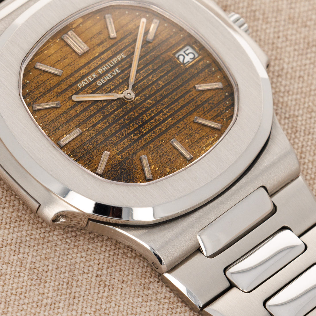 Patek Philippe Steel Nautilus Watch Ref. 3700 with Tropical Brown Dial