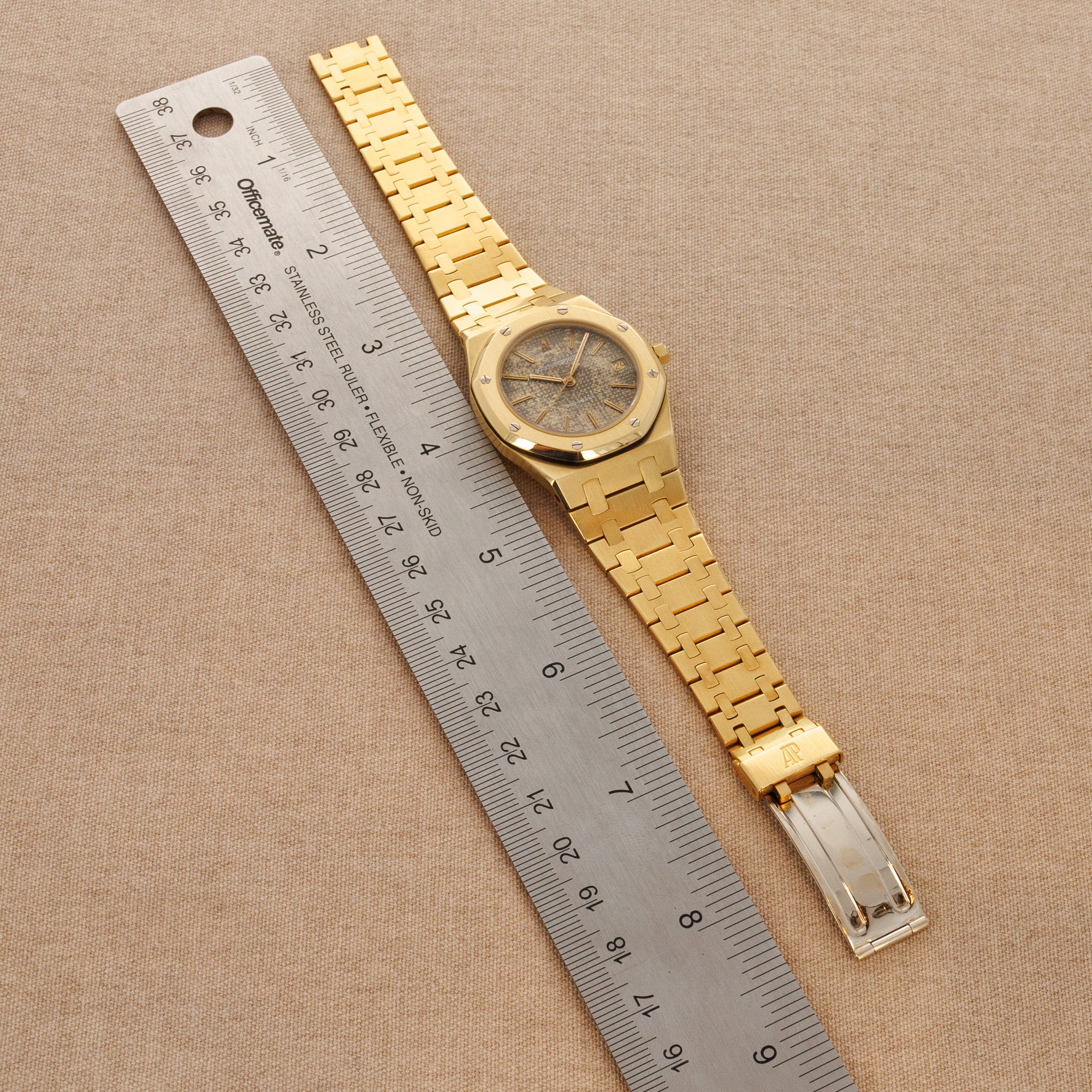 Audemars Piguet Yellow Gold Royal Oak Watch Ref. 4100 with Tropical Dial