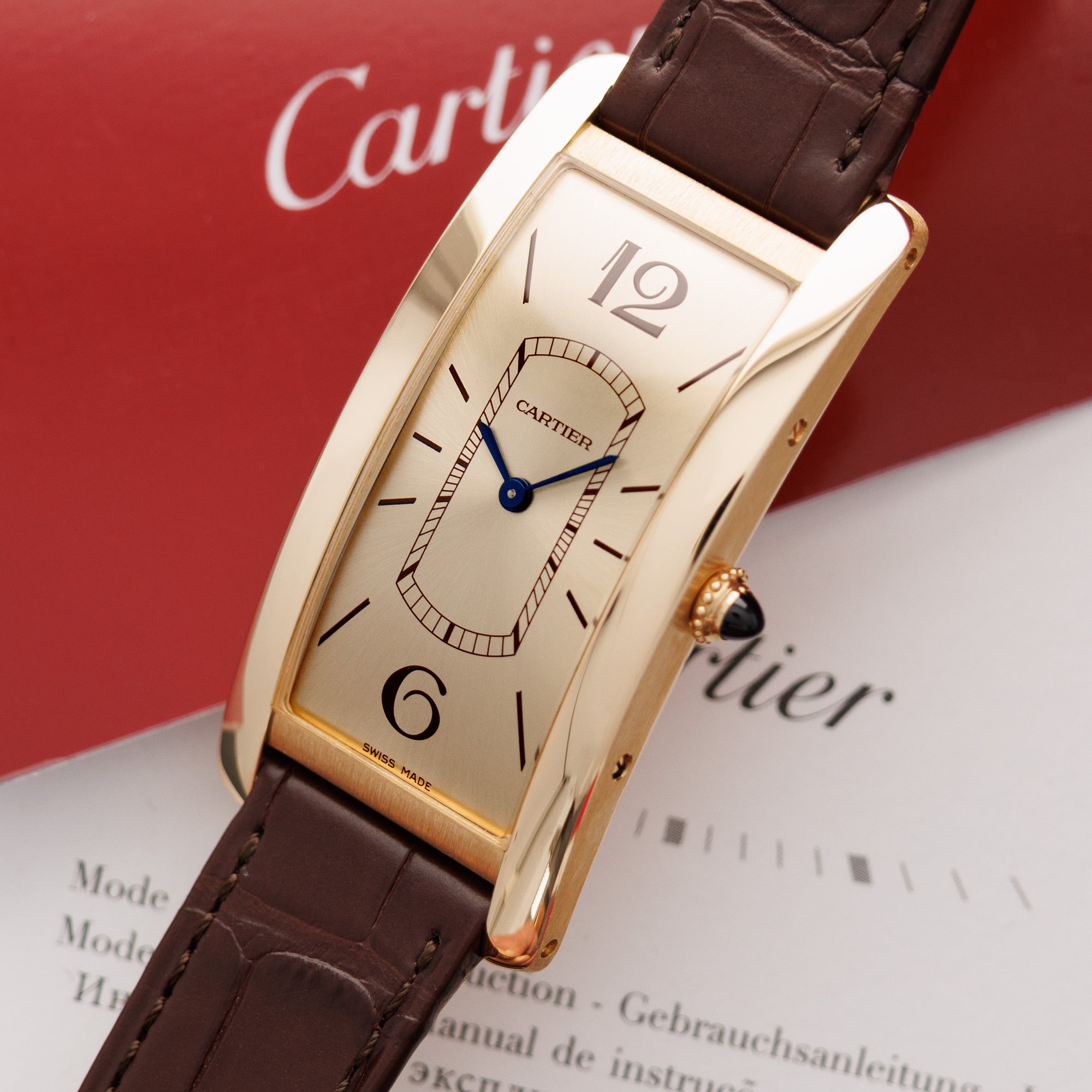 Cartier - Cartier Yellow Gold Tank Cintree Watch Ref. 4123 - The Keystone Watches