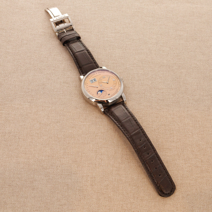 A. Lange & Sohne White Gold Lange 1 Perpetual Calendar Ref. 345.056