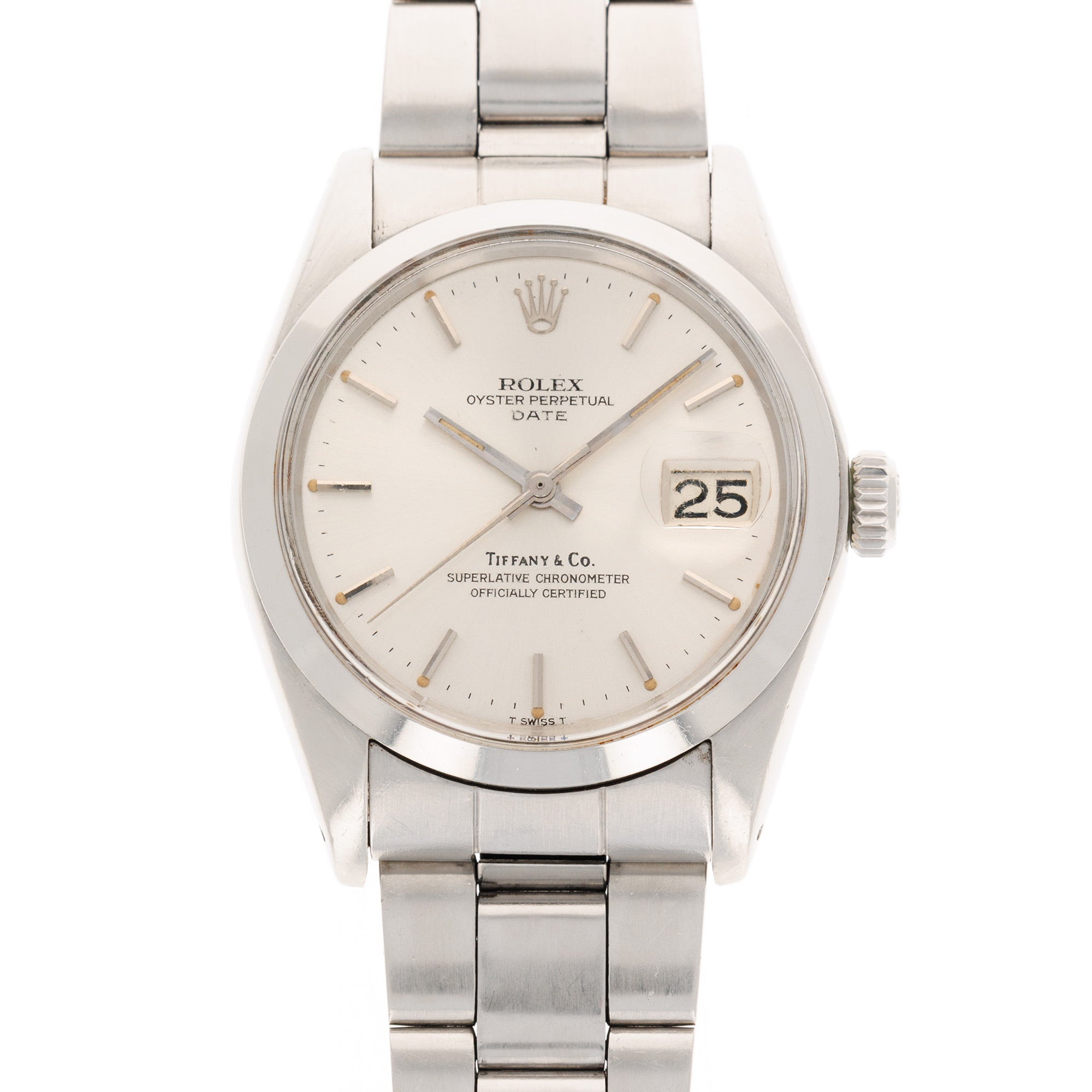 Rolex - Rolex Steel Date Ref. 1500 with Tiffany & Co. Signature - The Keystone Watches