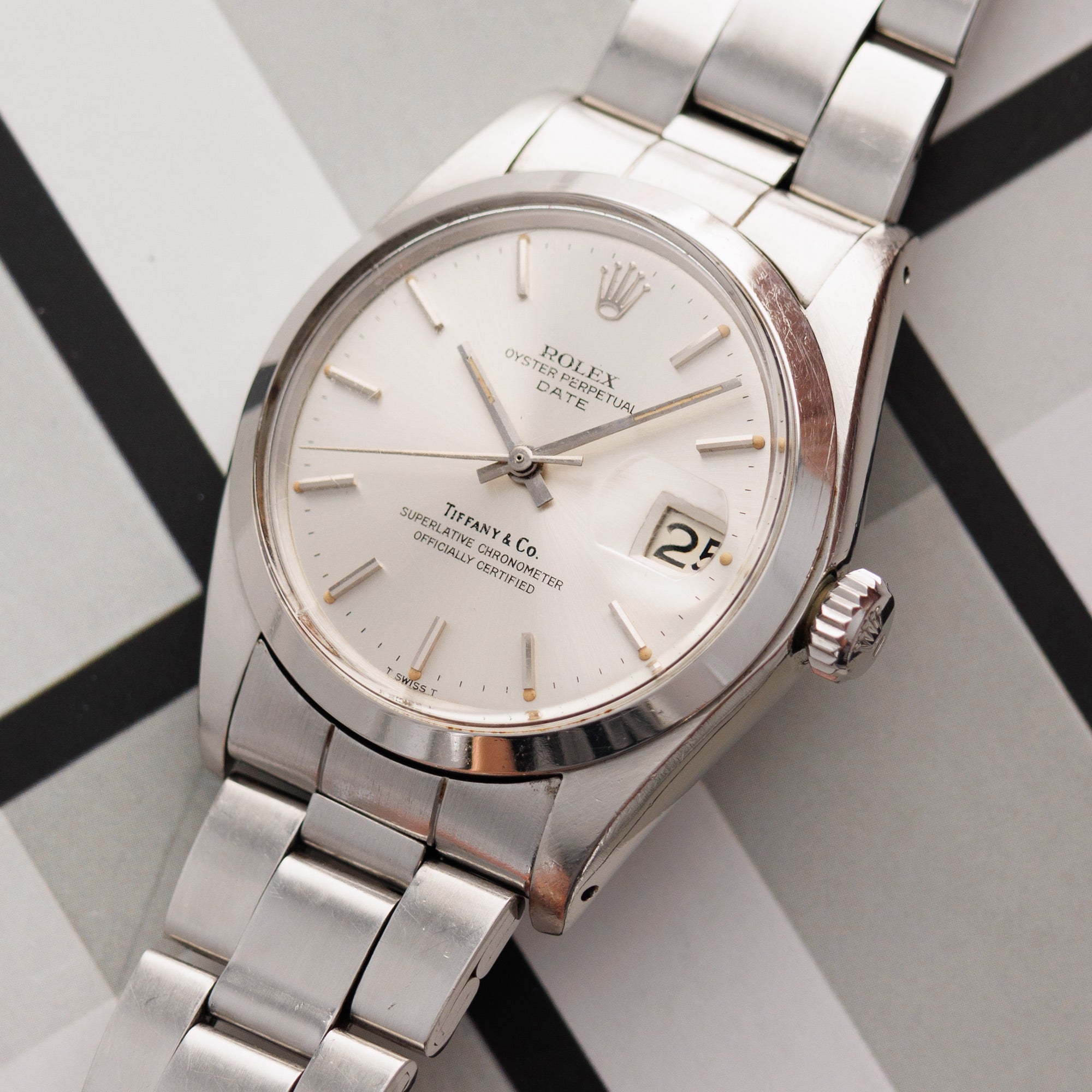Rolex - Rolex Steel Date Ref. 1500 with Tiffany &amp; Co. Signature - The Keystone Watches