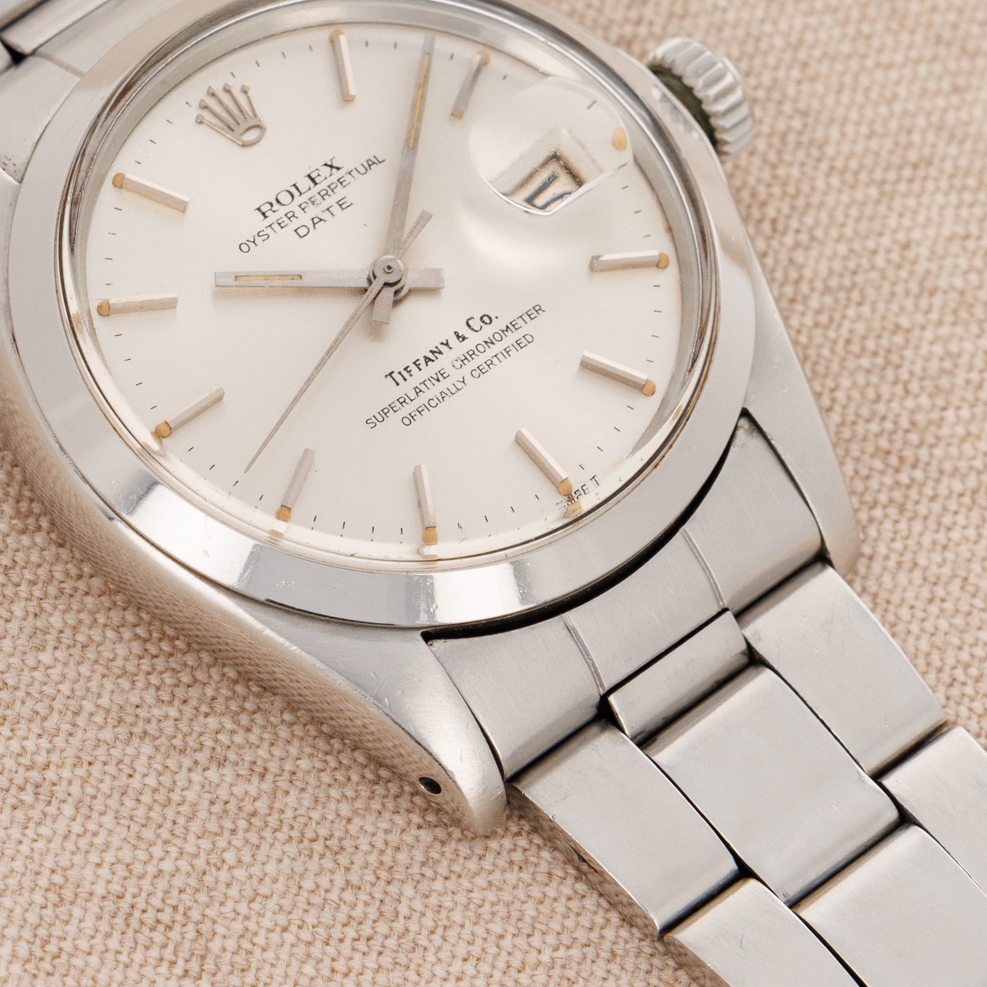 Rolex - Rolex Steel Date Ref. 1500 with Tiffany &amp; Co. Signature - The Keystone Watches