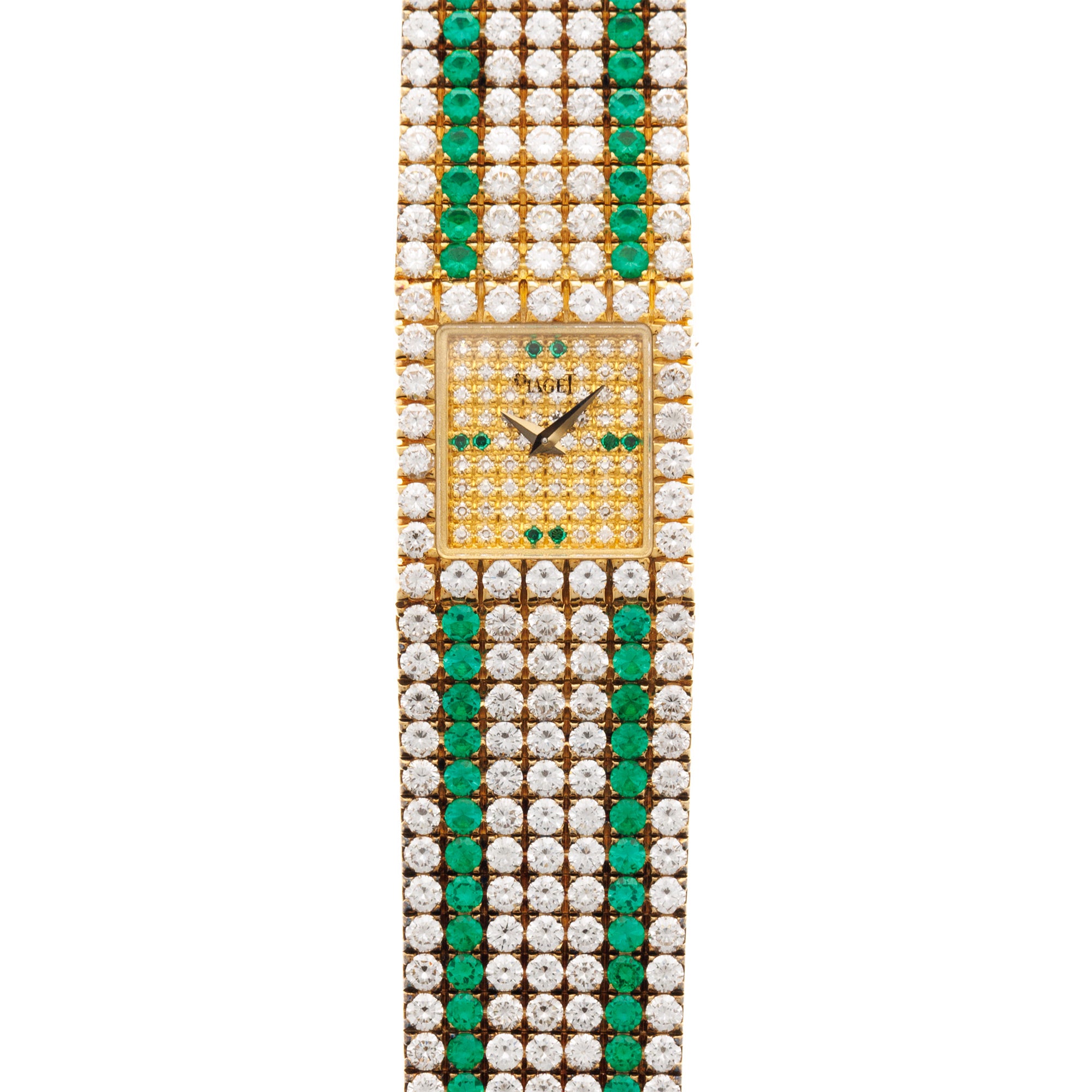 Piaget - Piaget Yellow Gold, Diamond and Emerald Watch Ref. 15301 - The Keystone Watches