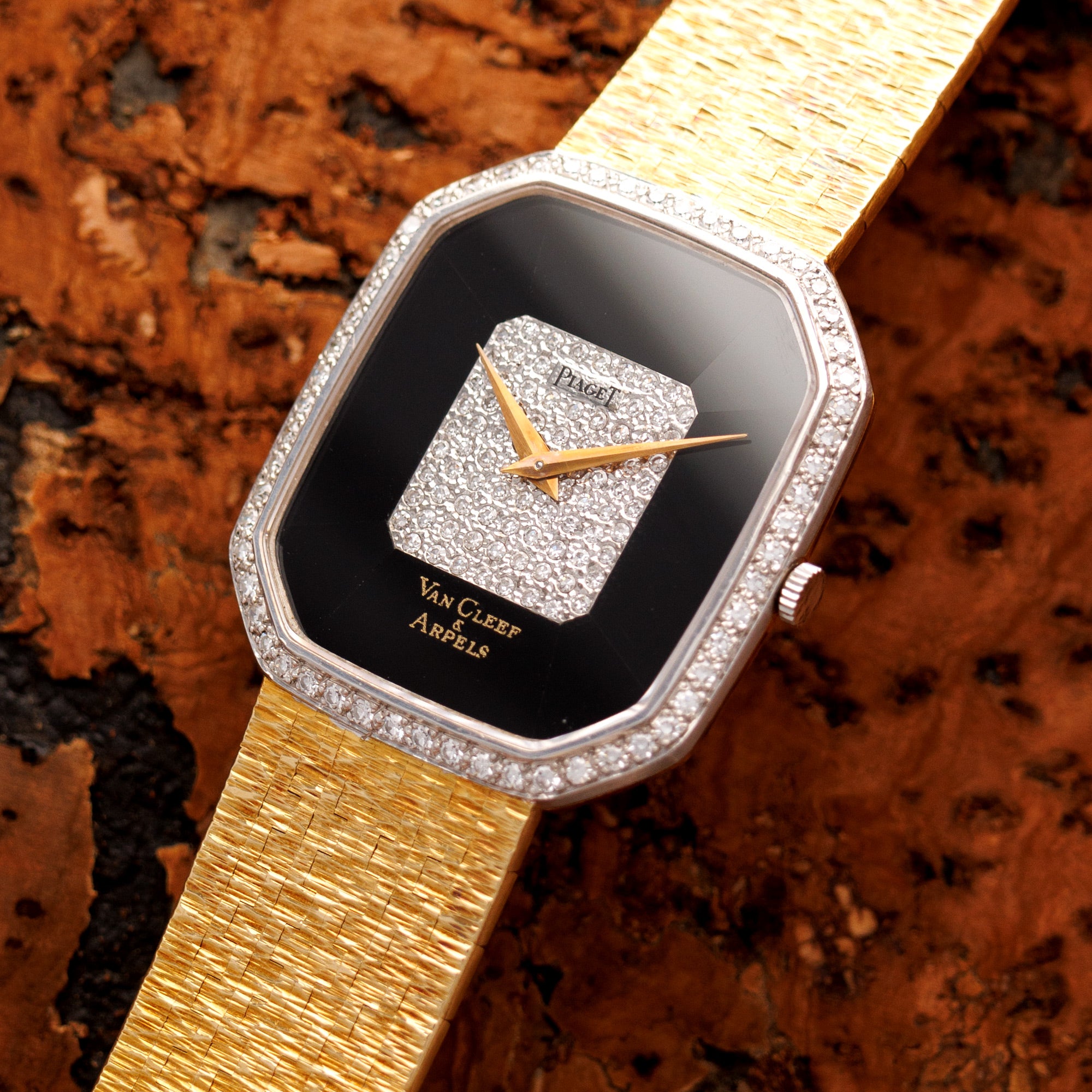 Piaget - Piaget Yellow Gold Onyx Diamond ref 9795A6 retailed by Van Cleef &amp; Arpels - The Keystone Watches