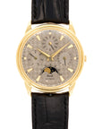 Piaget - Piaget Yellow Gold Gouverneur Triple Calendar Ref. 15958 with Rare Textured Dial - The Keystone Watches