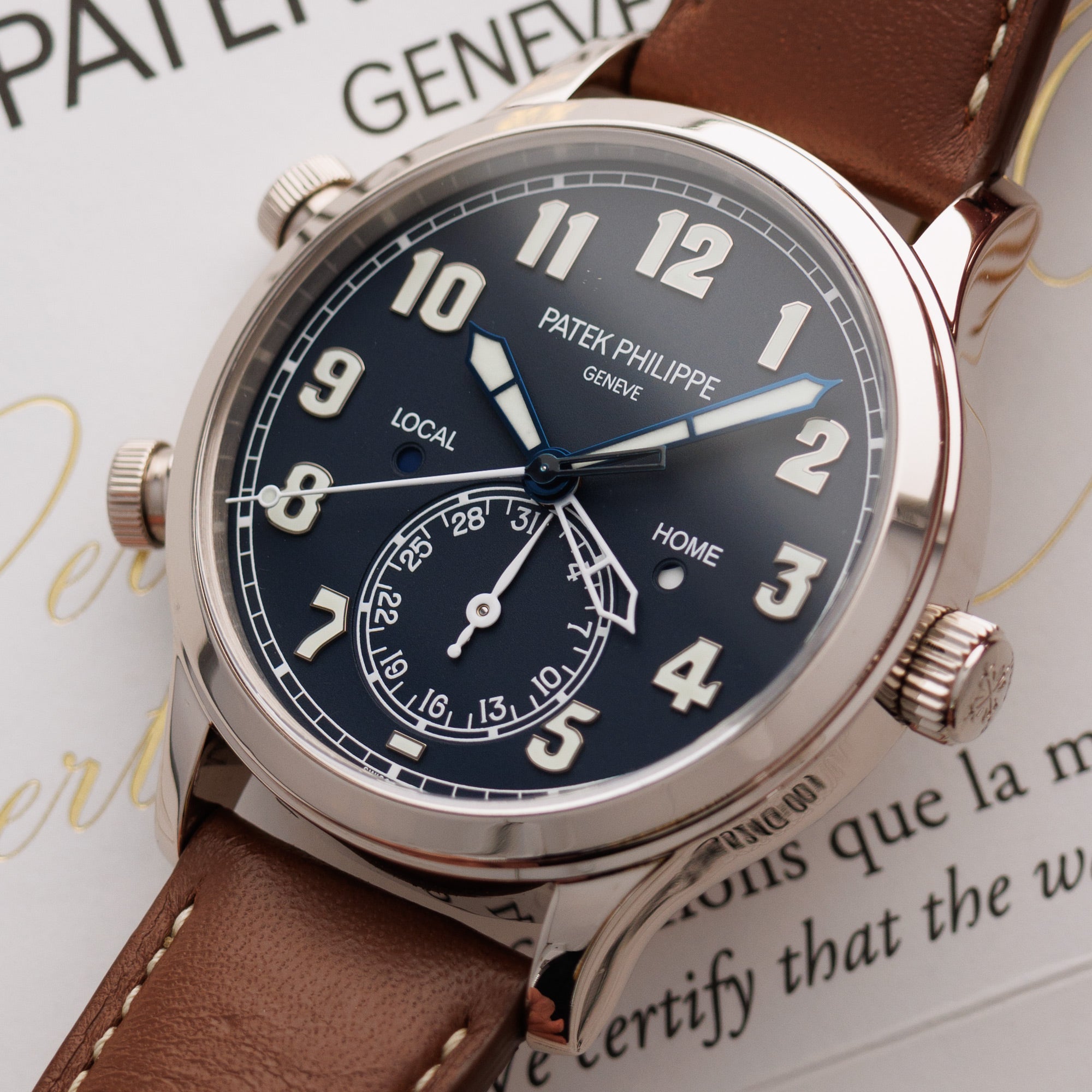 Patek Philippe - Patek Philippe White Gold Travel Time Ref. 5524G - The Keystone Watches