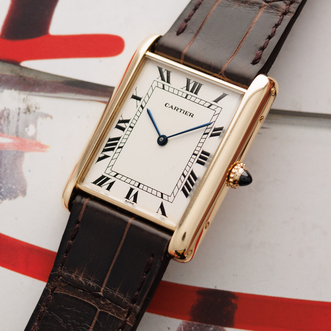 Cartier Tank Louis Automatique Jumbo 17002 - Cartier yellow gold