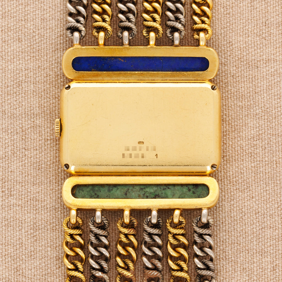 Chopard Yellow Gold Lapis & Nephrite Watch