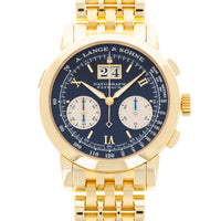 A. Lange & Sohne Yellow Gold Datograph Watch Ref. 403.041 on Wellendorf Bracelet