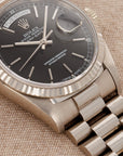 Rolex - Rolex White Gold Day Date ref. 18239 with Black Tritium Dial - The Keystone Watches