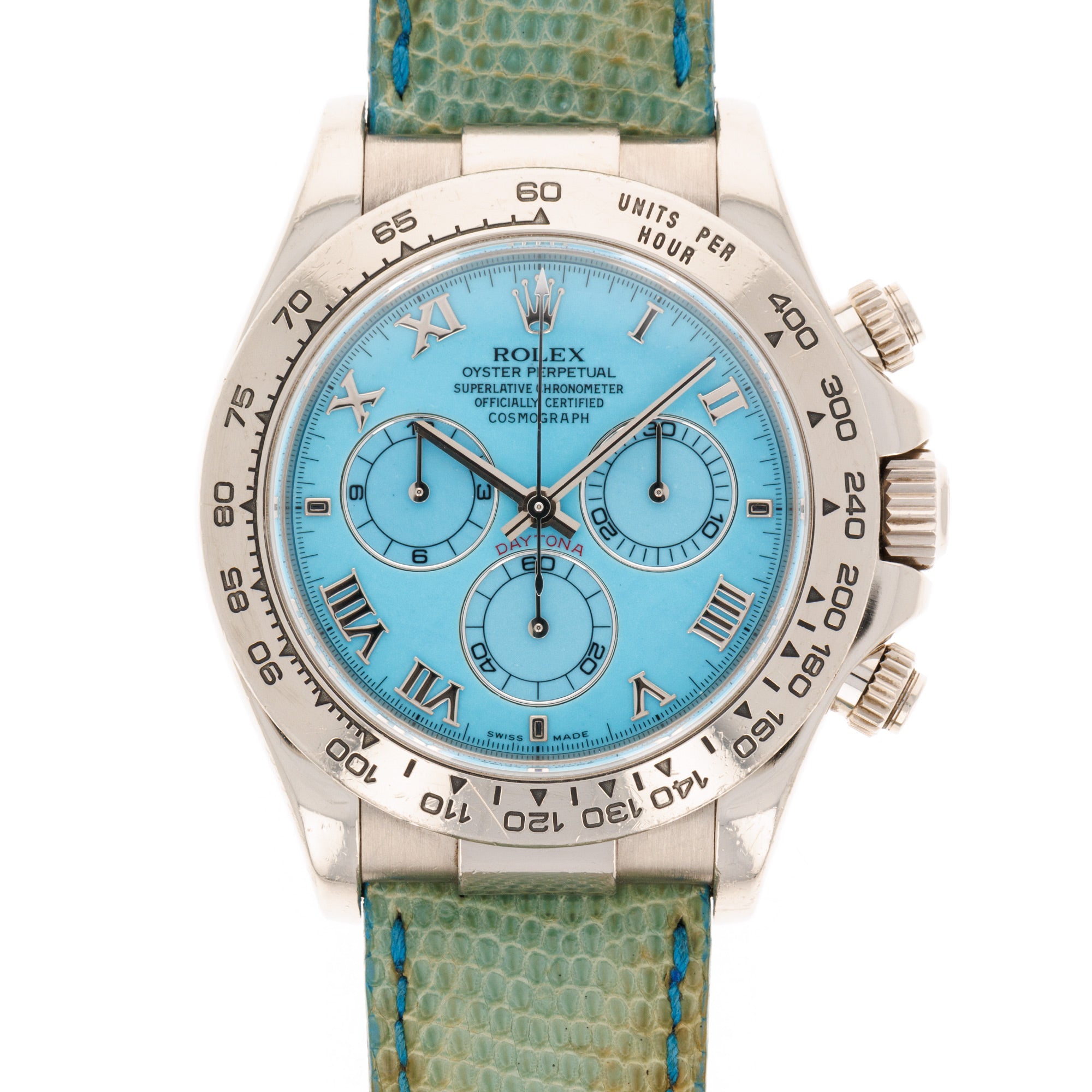 Rolex - Rolex White Gold Daytona Blue Beach Ref. 116519 - The Keystone Watches
