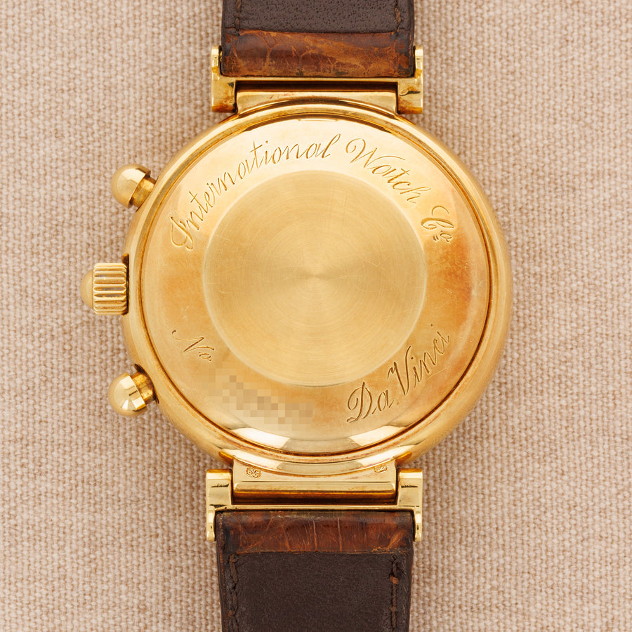 IWC Yellow Gold Da Vinci Perpetual Calendar Chronograph Ref. IW3750