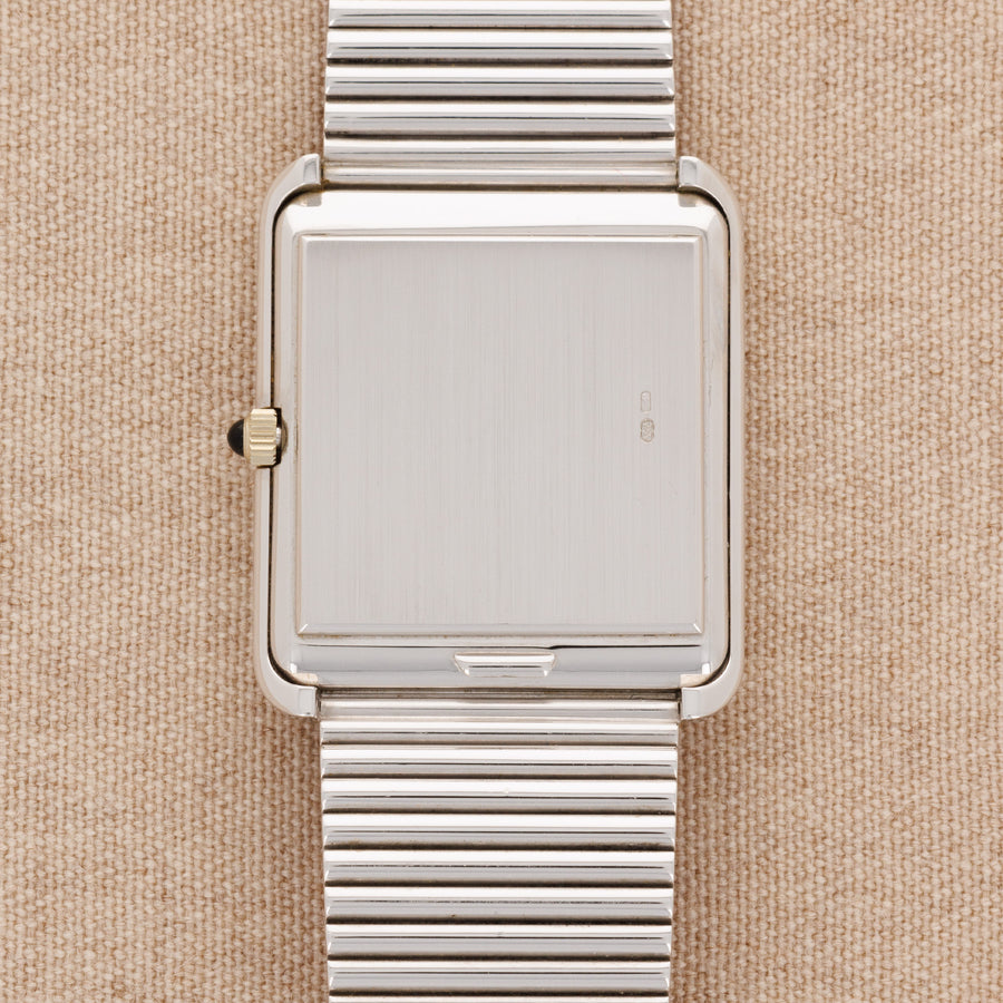 Patek White Gold Bracelet Watch Ref. 3649 with Onyx Dial