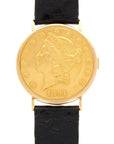 Piaget - Piaget Yellow Gold Coin Watch Ref. 900B with Original Warranty - The Keystone Watches