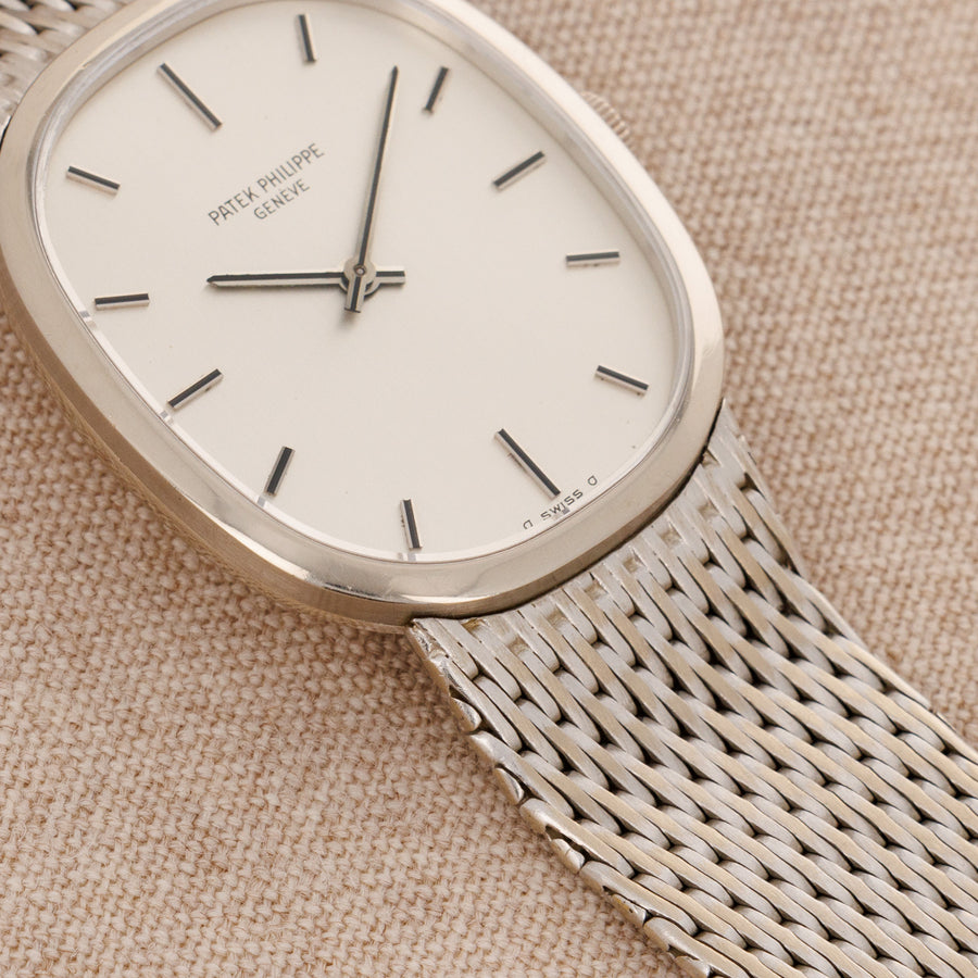 Patek Philippe White Gold Elliipse Watch Ref. 3548