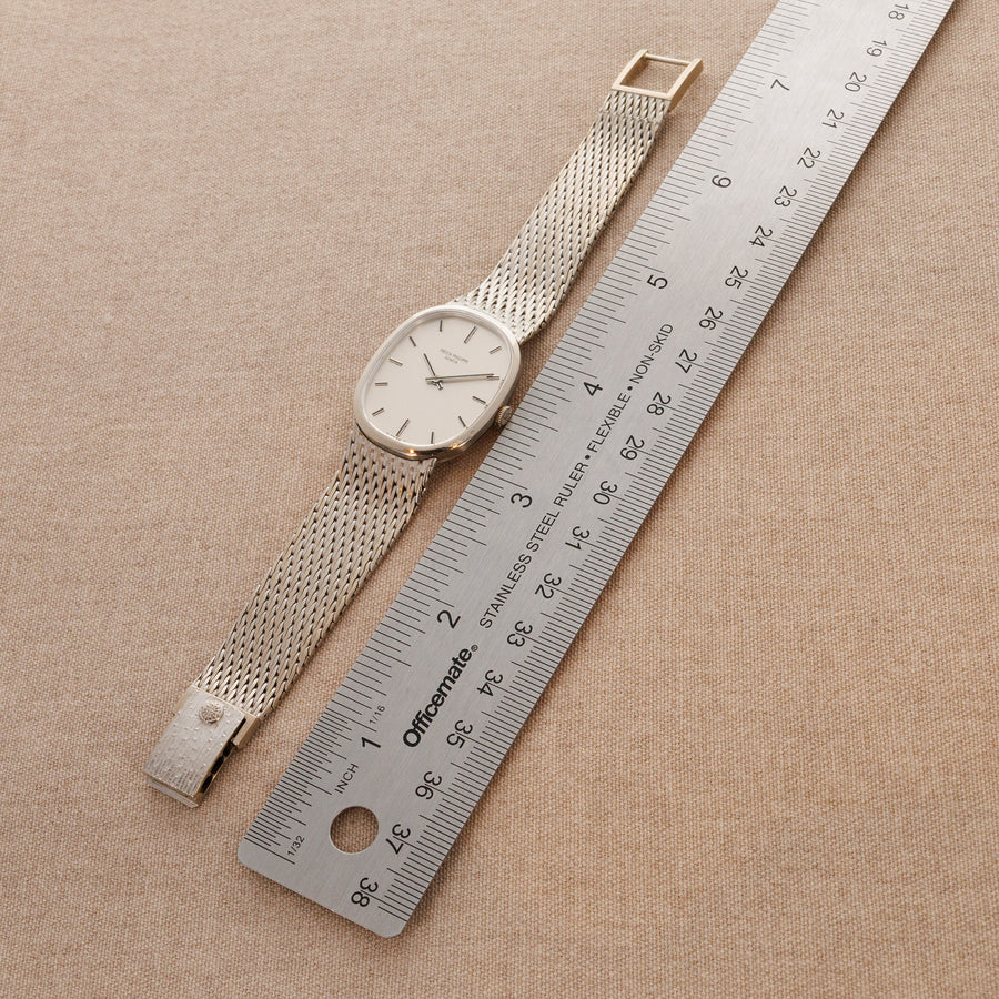 Patek Philippe White Gold Elliipse Watch Ref. 3548