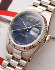 Rolex - Rolex White Gold Day Date Ref. 18039 with Blue Tritium Dial - The Keystone Watches