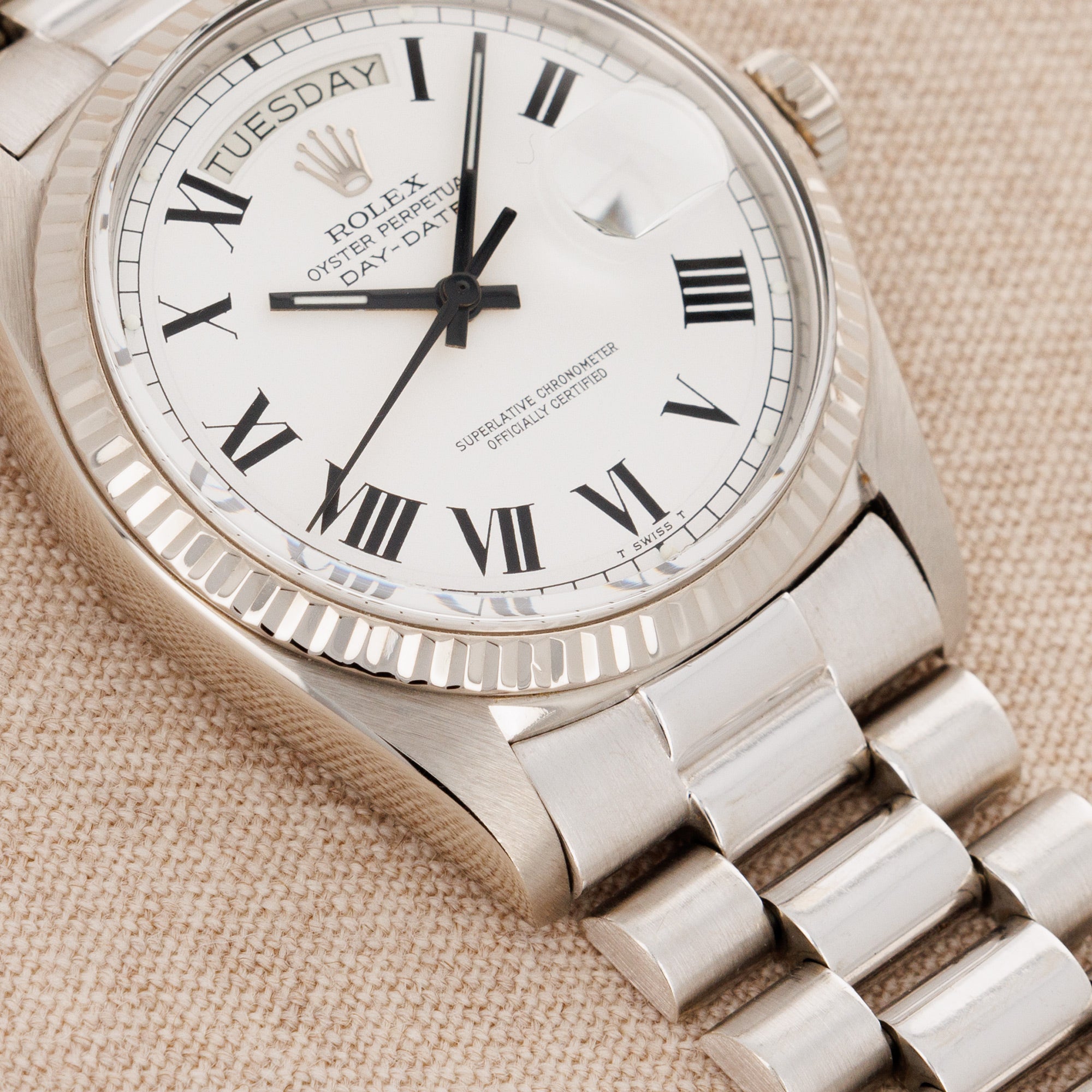Rolex - Rolex White Gold Day Date Ref. 1803 with Buckley Dial - The Keystone Watches