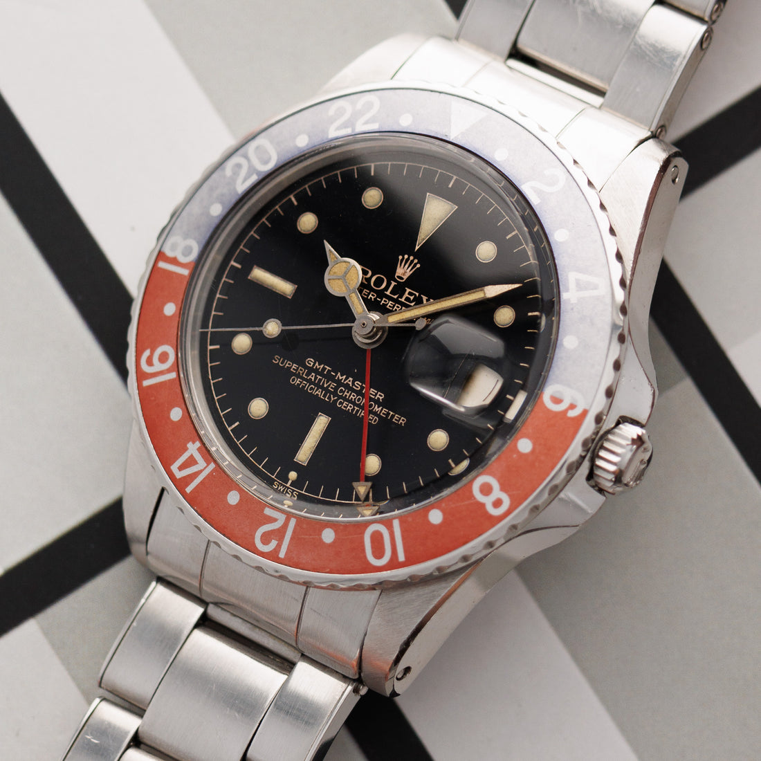 Rolex Steel GMT Master Ref. 1675 with Gilt Chapter Ring Dial