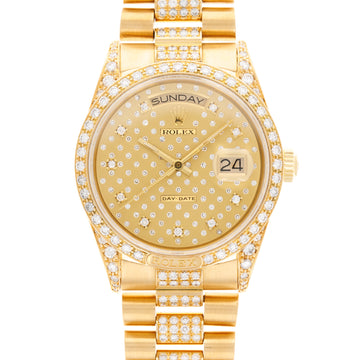 Rolex Yellow Gold Day-Date Ref. 18138 with Factory Diamonds