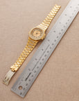Patek Philippe - Patek Philippe Yellow Gold Nautilus Ref. 3800/105 with Pave Diamond and Emerald - The Keystone Watches