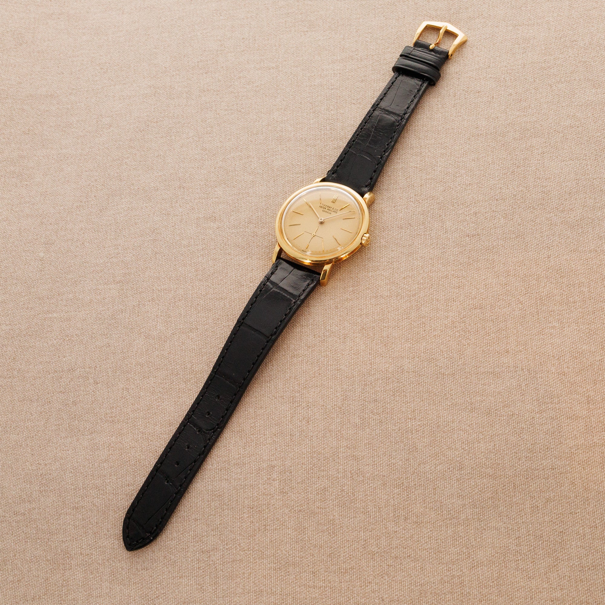 Patek Philippe - Patek Philippe Yellow Gold Calatrava Watch Ref. 3440, Retailed by Tiffany &amp; Co. - The Keystone Watches
