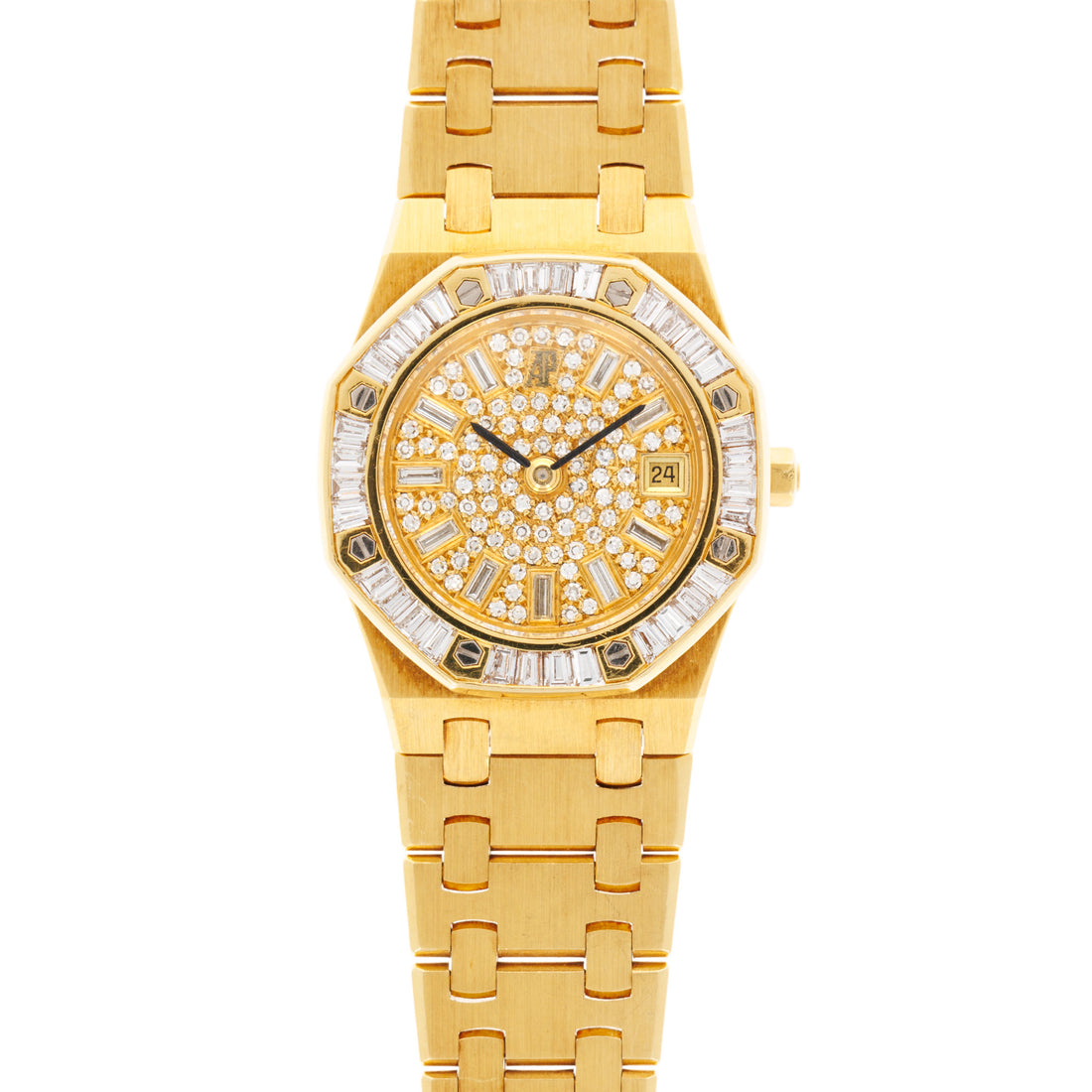 Audemars Piguet Yellow Gold Royal Oak Ref. 66464 with Original Diamonds