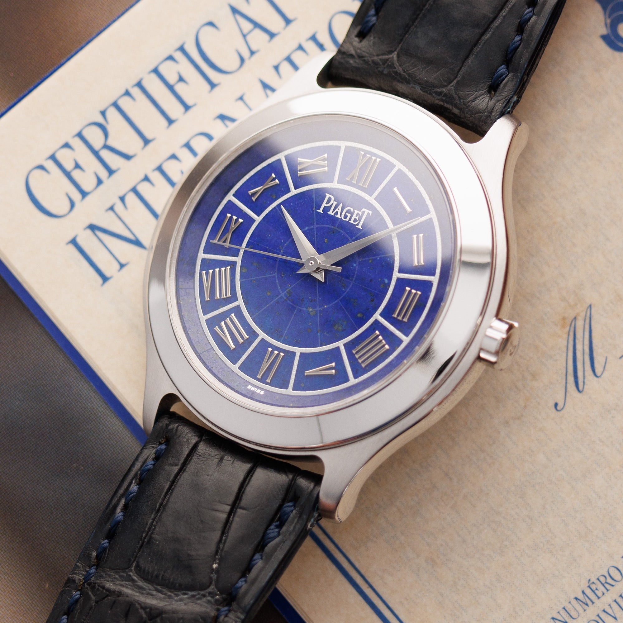 Piaget - Piaget White Gold Lapis Lazuli Watch Ref. 26011 - The Keystone Watches