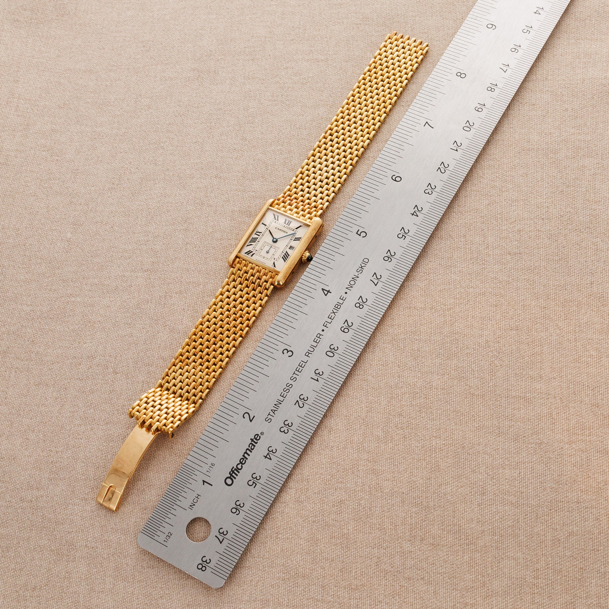 Cartier - Cartier Yellow Gold Tank Louis Ref. 8110 on a Bracelet - The Keystone Watches