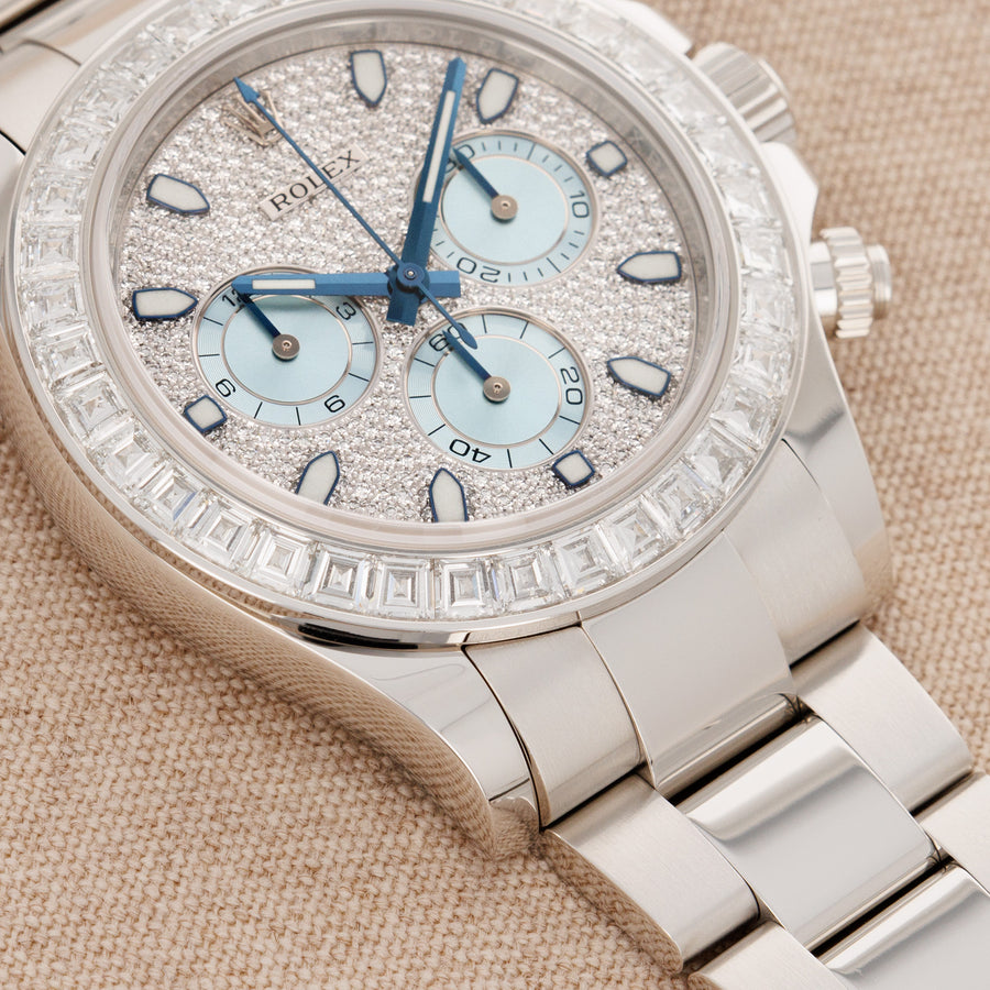 Rolex Platinum Cosmograph Daytona Diamond Watch Ref. 116576