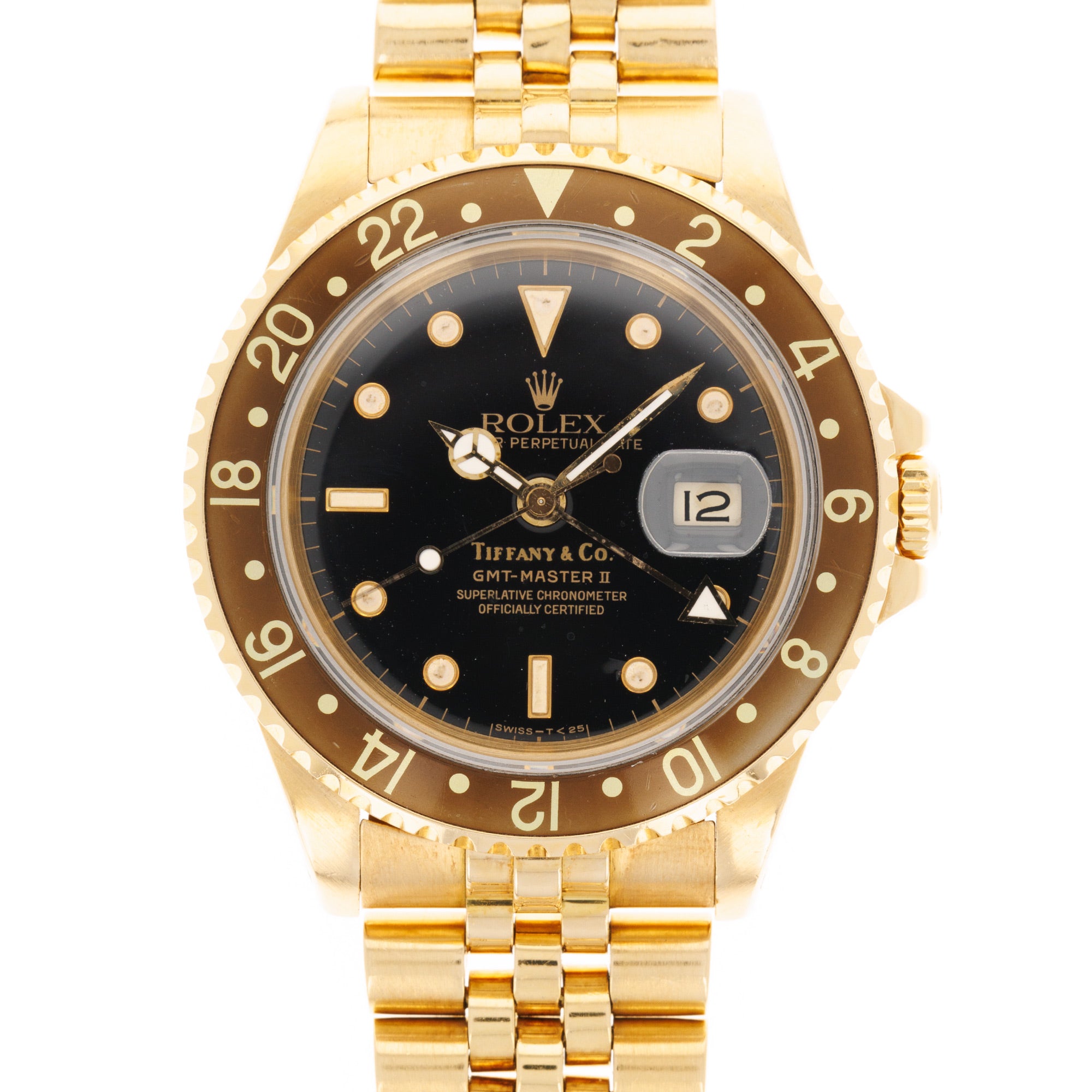 Rolex - Rolex Yellow Gold GMT-Master II Ref. 16718 retailed by Tiffany & Co. - The Keystone Watches