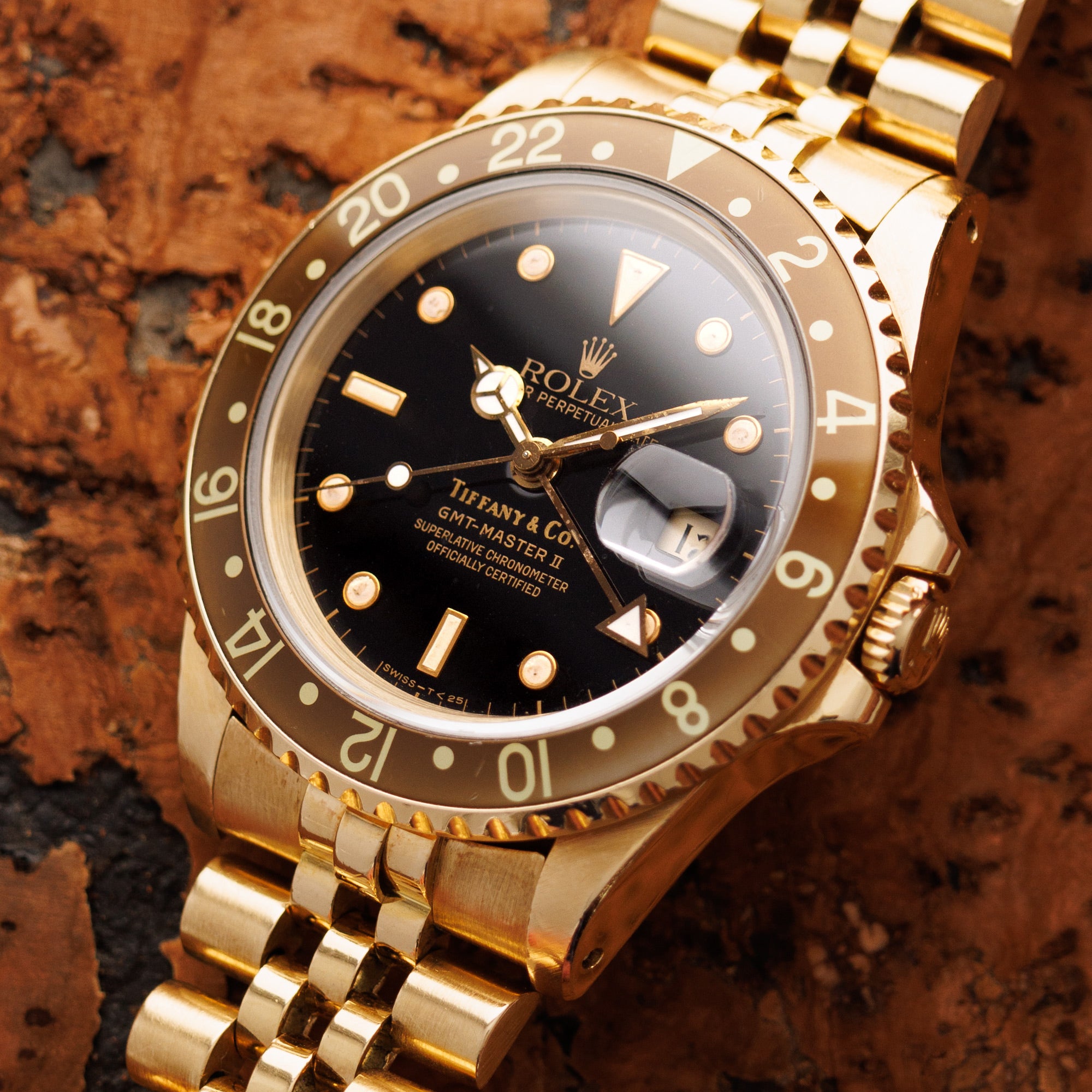 Rolex - Rolex Yellow Gold GMT-Master II Ref. 16718 retailed by Tiffany &amp; Co. - The Keystone Watches