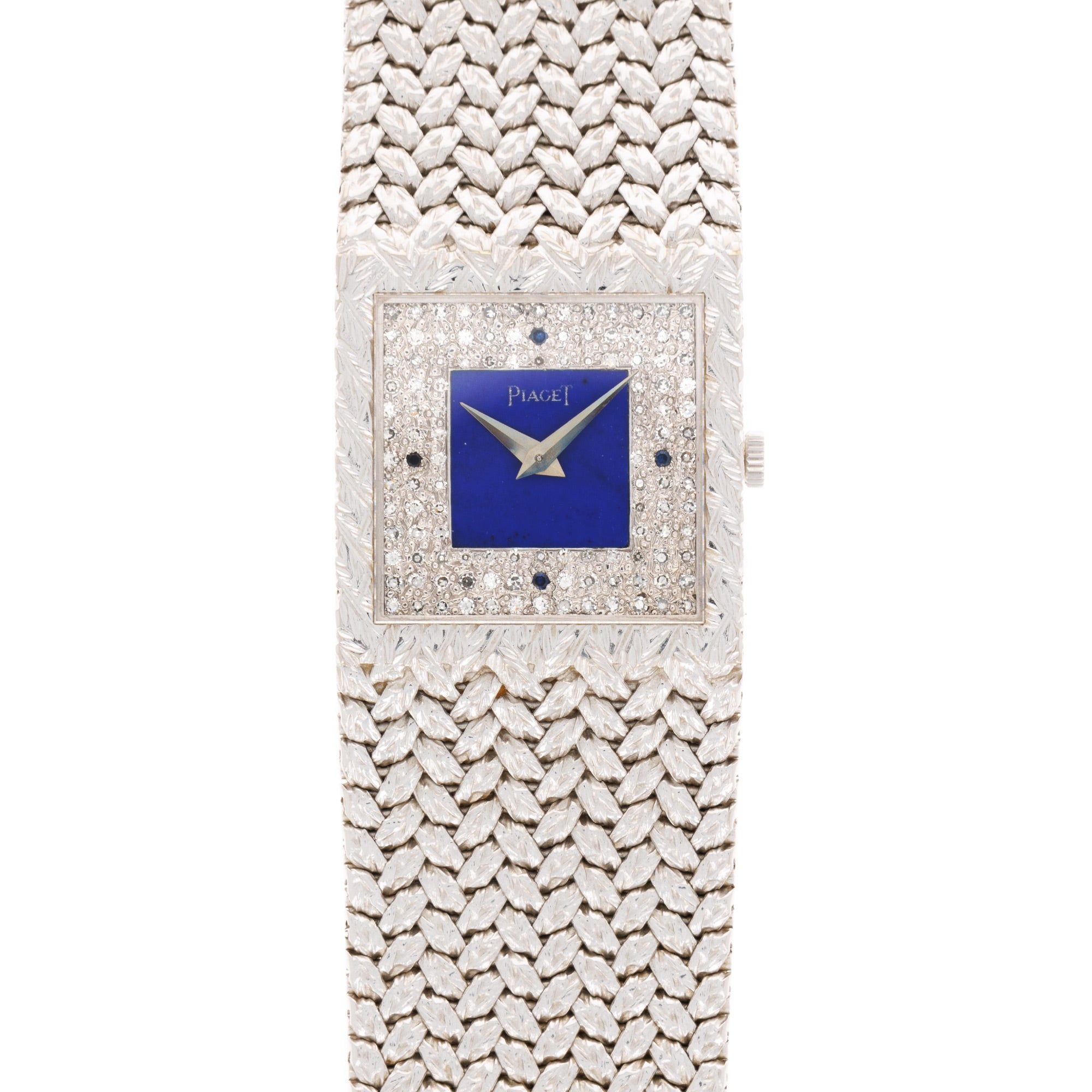 Piaget - Piaget White Gold Lapis and Diamond Watch Ref. 9352D2 - The Keystone Watches
