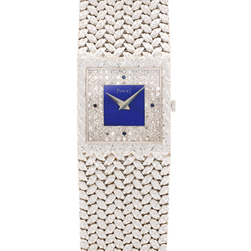 Piaget White Gold Lapis and Diamond Watch Ref. 9352D2