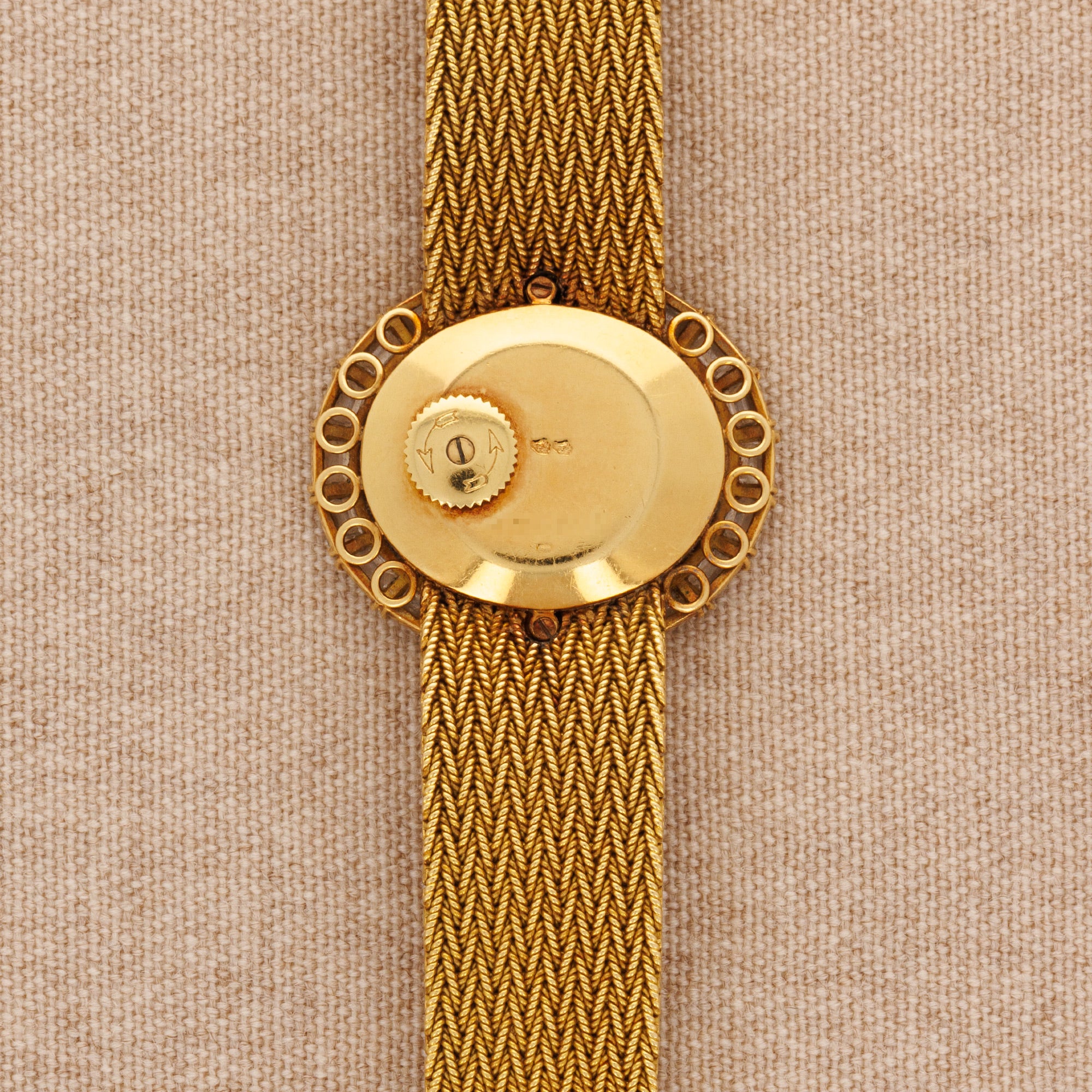 Vacheron Constantin Yellow Gold Watch with Baguette Diamonds