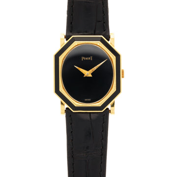 Piaget Yellow Gold and Onyx Watch Ref. 9341