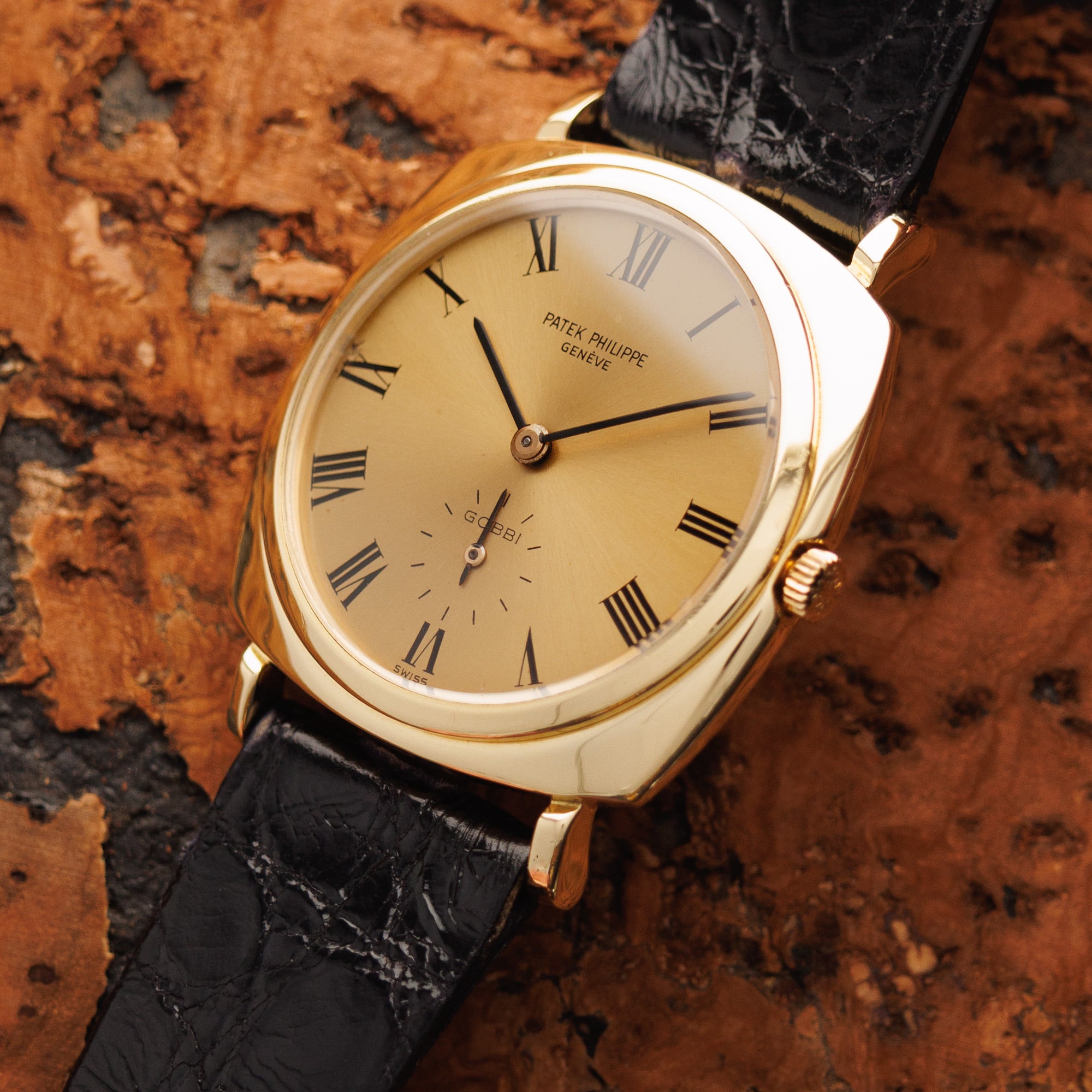 Patek Philippe Yellow Gold Watch Ref. 3525, Retailed by Gobbi Milano