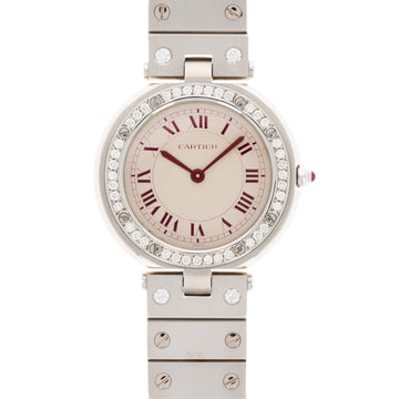Cartier Platinum VLC Watch with Original Red Dial