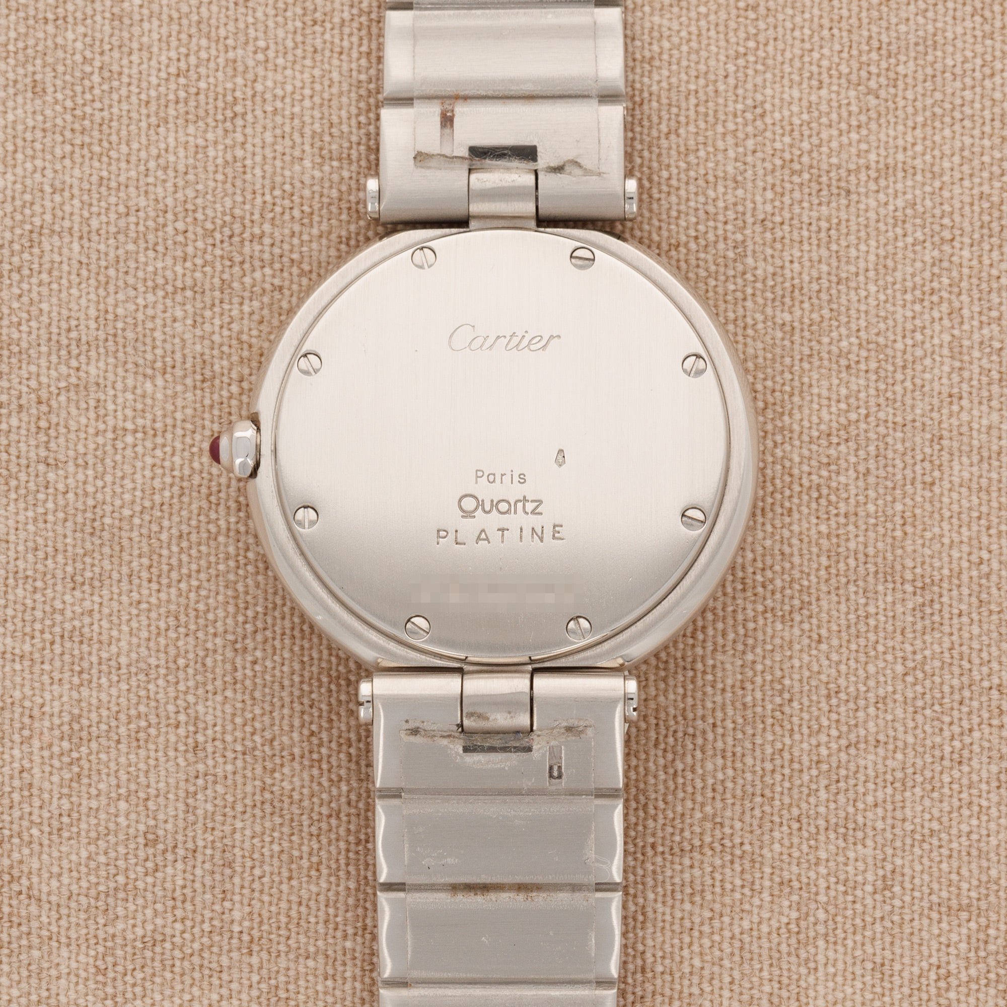 Cartier - Cartier Platinum VLC Watch with Original Red Dial - The Keystone Watches