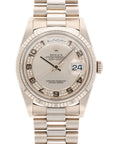 Rolex White Gold Day Date Ref. 18239 with Factory Diamond Dial