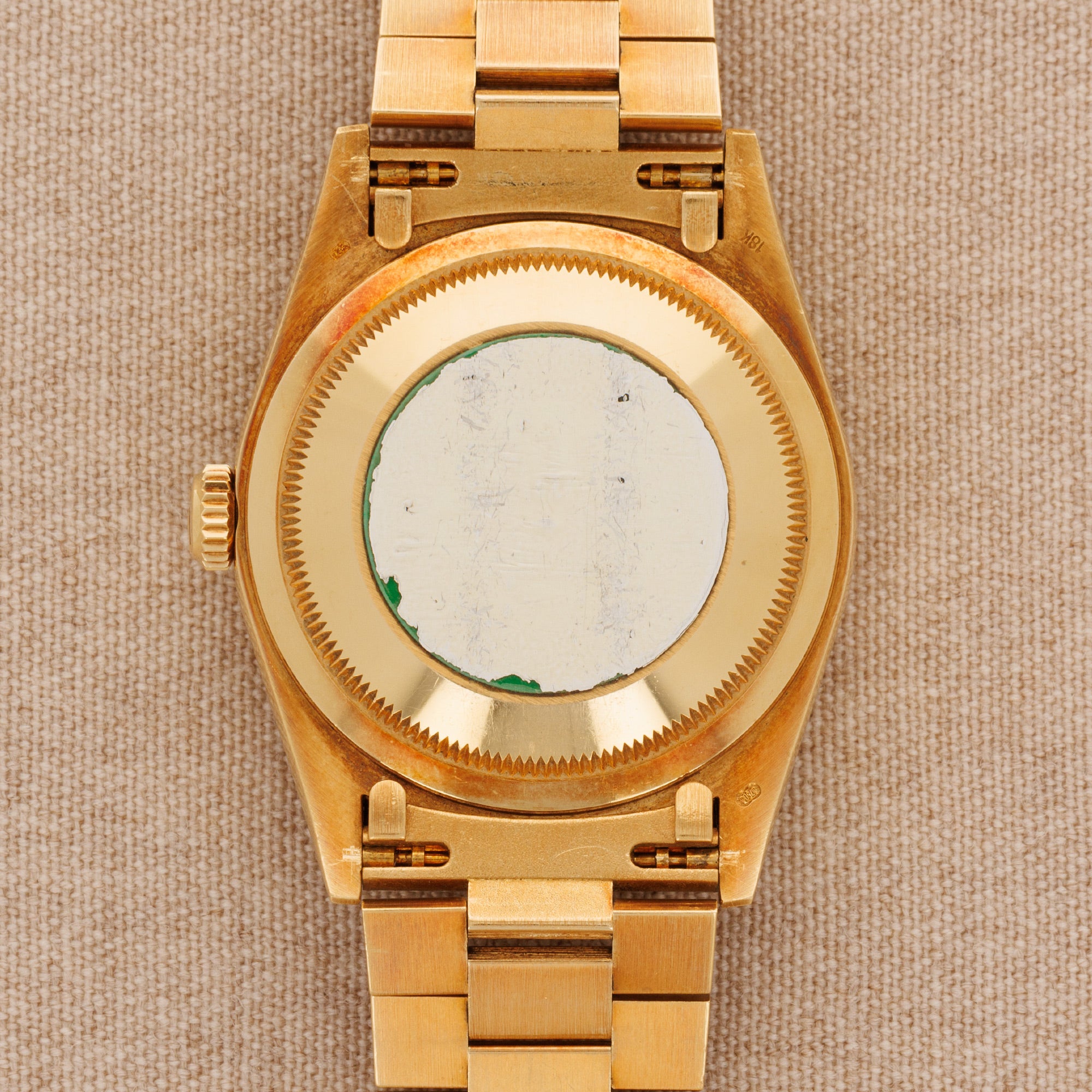 Rolex - Rolex Yellow Gold Day Date Ref. 18248 with Factory Bark Finish - The Keystone Watches