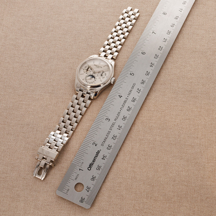 Patek Philippe White Gold Perpetual Calendar Watch Ref. 5136