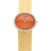Piaget Yellow Gold Coral Diamond Watch
